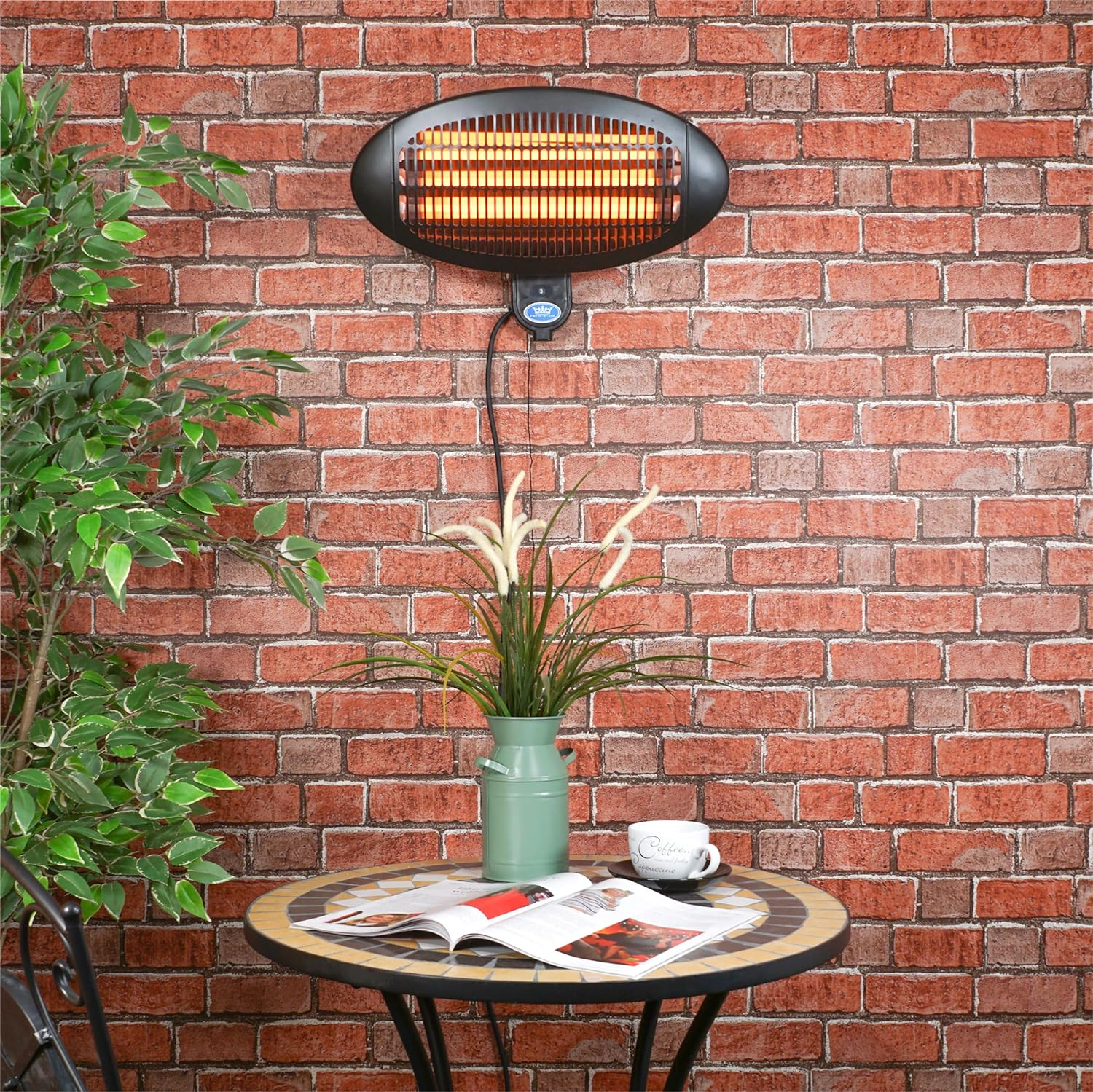 Recessed infrared ceiling heater
