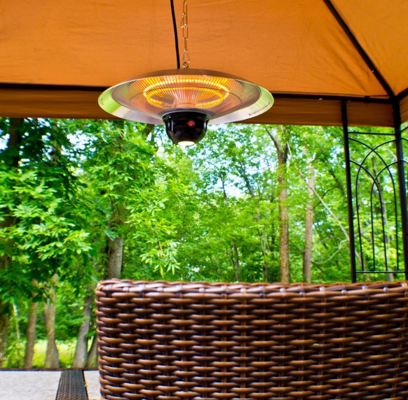 Waterproof heater for pergola